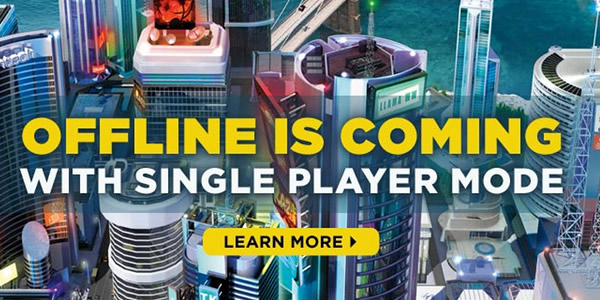 “SimCity” OFFLINE será finalmente possível!