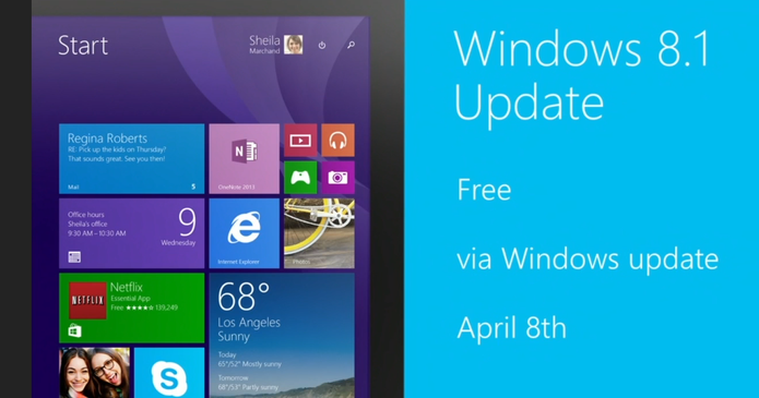 Nova atualização do Windows 8.1 adicionará coisas legais