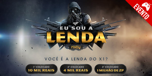 Rixty – Torneio “Eu Sou a Lenda” de CrossFire oferece a maior premiação individual do E-Sport nacional