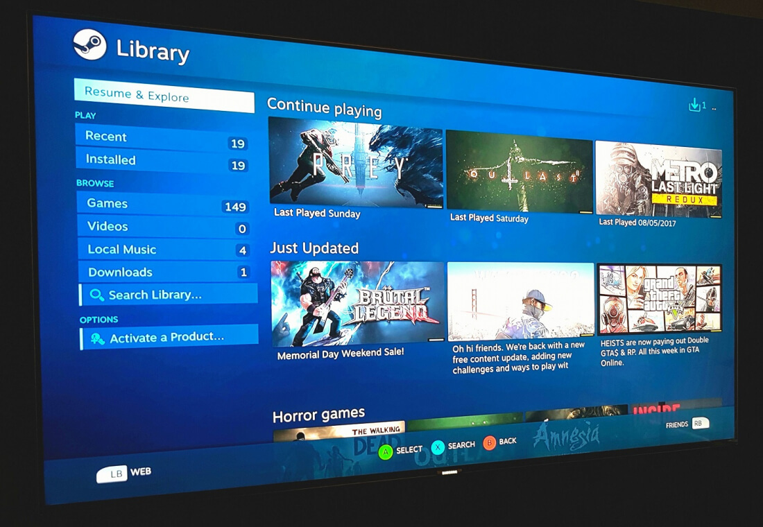 ‘Samsung’ – SteamLink disponível para usuários de Smart TV