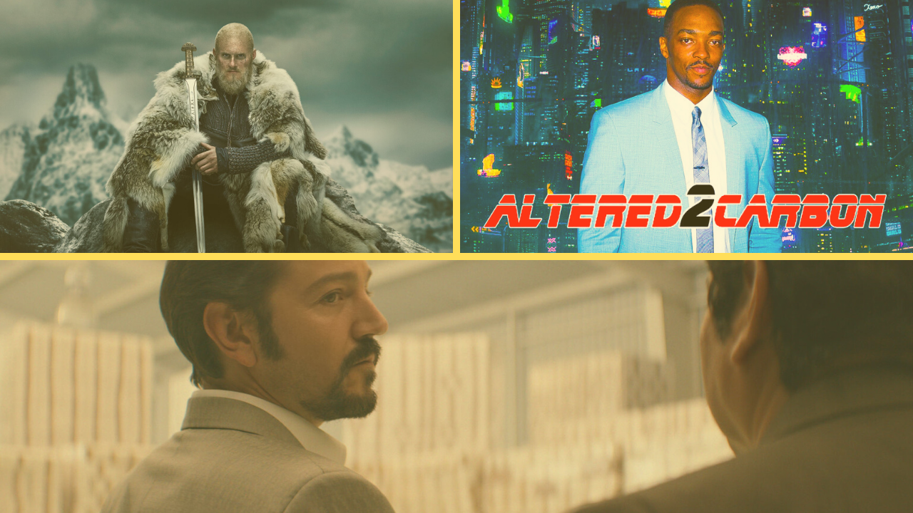 ‘Altered Carbon’, ‘Vikings’ e ‘Narcos’ são destaques no catálogo da Netflix em fevereiro