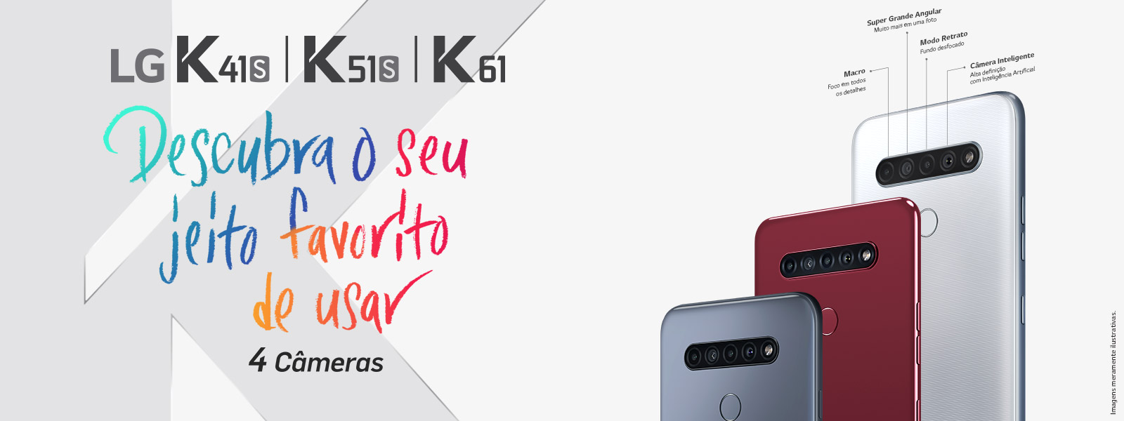 A nova linha K de smartphones da LG chega oficialmente ao Brasil