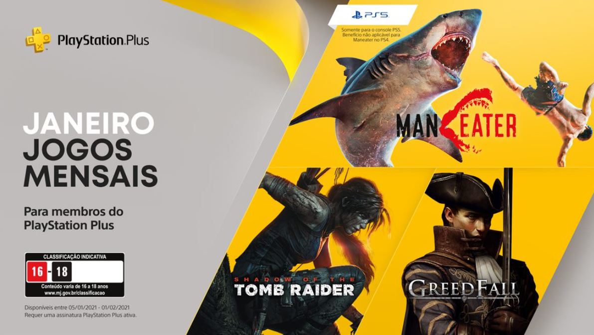Sony | Confira os games disponibilizados aos assinantes PS Plus de Janeiro de 2021