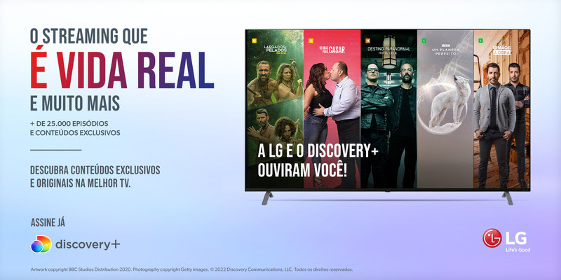 LG | Aplicativo Discovery+ chega às TVs LG