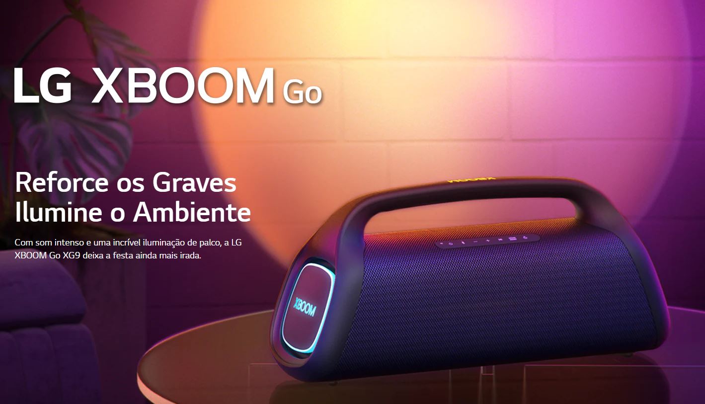 LG | Empresa lança nova caixa de som LG Xboom Go Power XG9