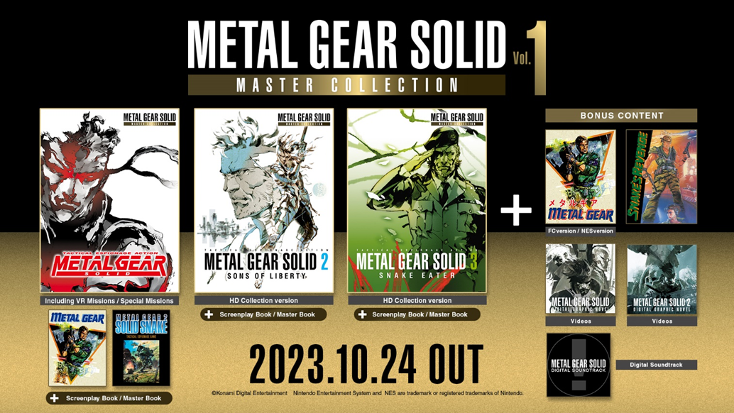 Konami | METAL GEAR SOLID: MASTER COLLECTION Vol. 1 já está disponível