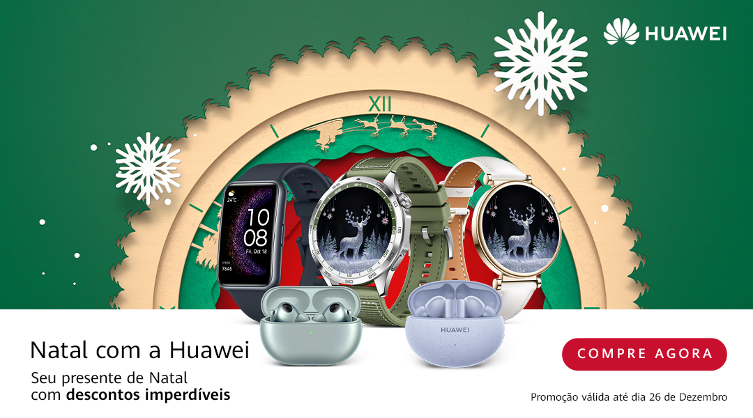 Huawei | Empresa traz 8 produtos com até 50% de desconto neste Natal