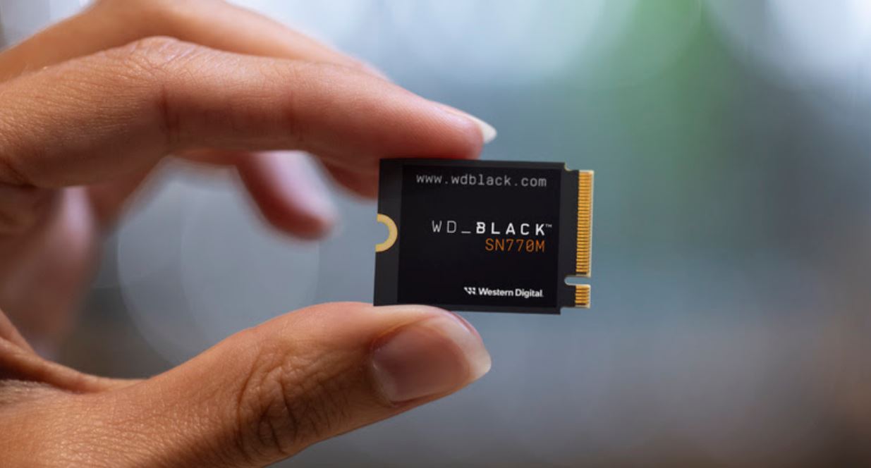 Western Digital |  SSD WD BLACK™ SN770M NVMe oferece mais capacidade para os consoles de jogos portáteis