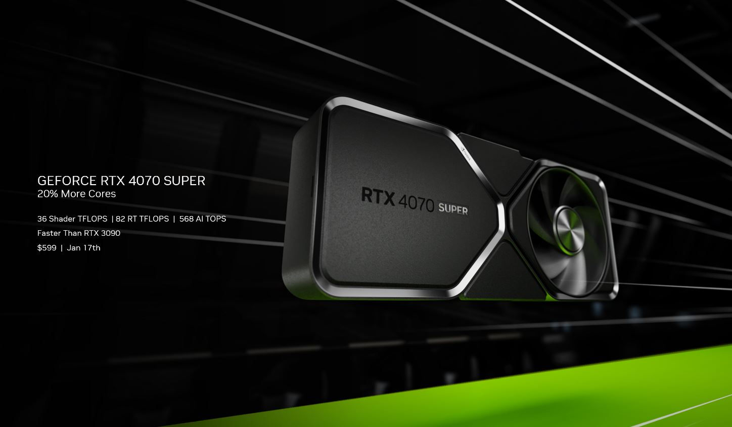 NVIDIA | Empresa anuncia novas GPUs GeForce RTX Série 40 SUPER