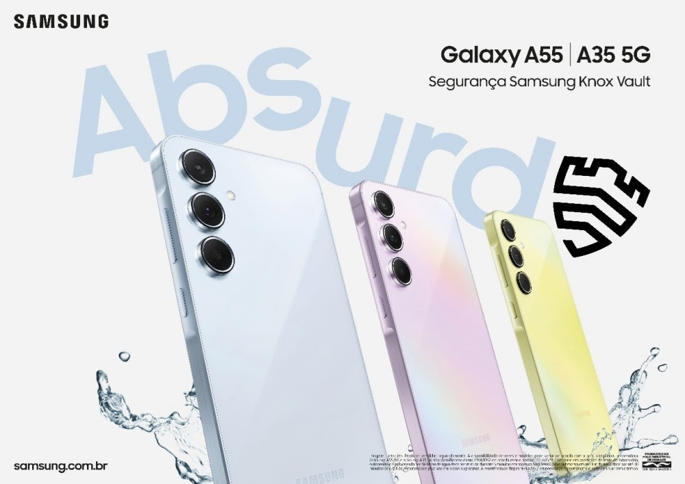Samsung | Empresa lança oficialmente os novos Galaxy A55 5G e Galaxy A35 5G