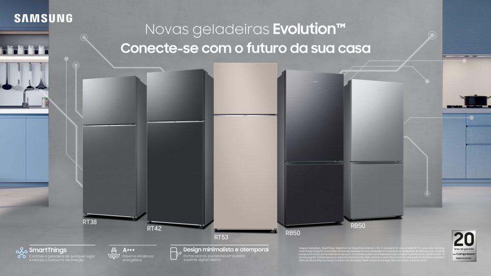 Samsung | Conheça as Geladeiras Evolution que trazem o futuro para dentro de casa por meio da inteligência artificial