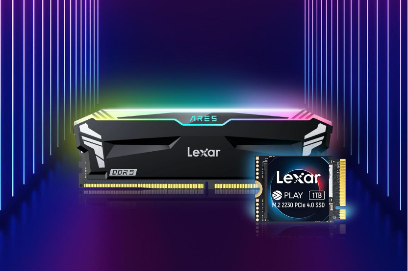 Lexar | Lança a nova memória de desktop ARES RGB DDR5 7200 e o SSD PLAY 2230 PCIe 4.0