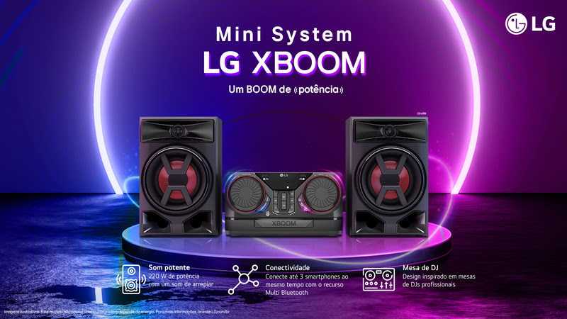LG | Empresa relança o Mini System LG XBOOM com grave potente