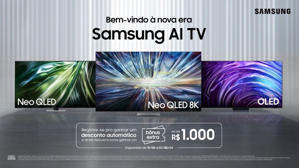 Pré-registro Samsung AI TVs | Saiba tudo sobre a nova era dos televisores