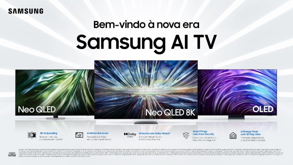 Samsung AI TVs de 2024 marcam o início de uma nova era de televisores com Inteligência Artificial
