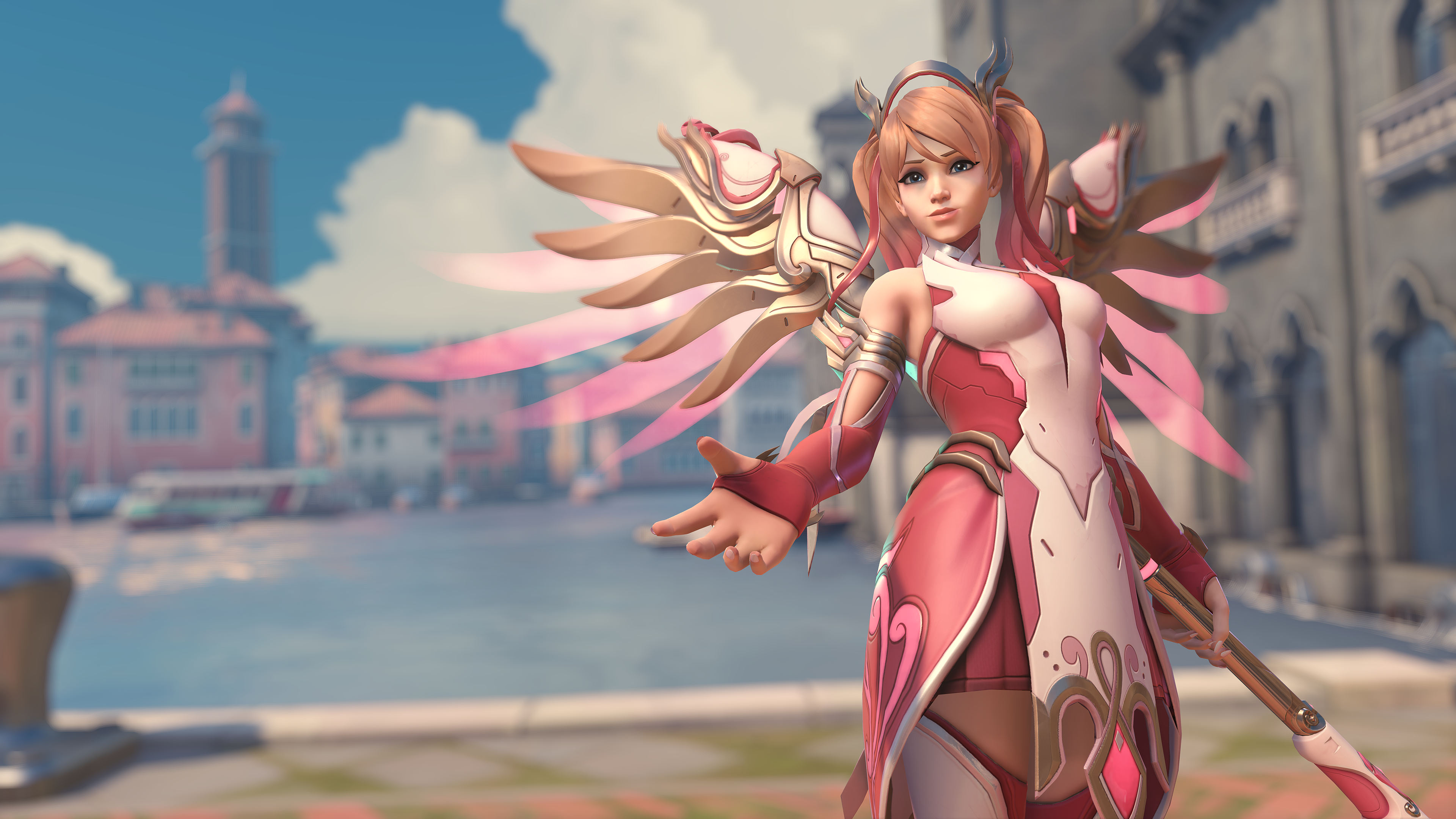 Blizzard | Overwatch 2 relança Campanha Mercy Rosa com visual icônico da heroína