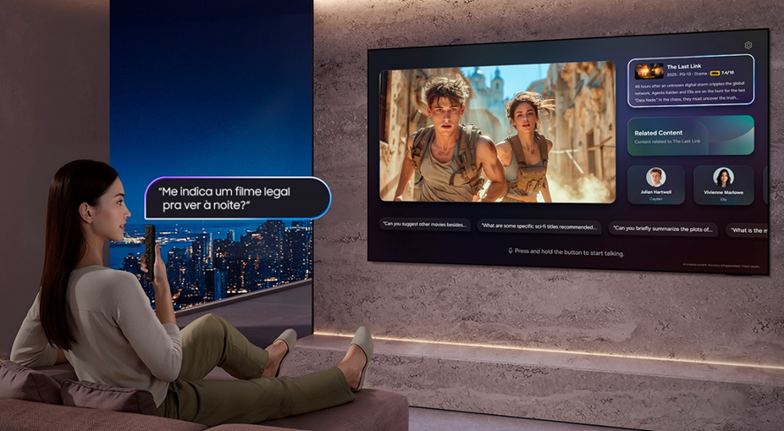 Samsung | Empresa redefine a busca com AI em Smart TVs com Bixby ainda mais inteligente